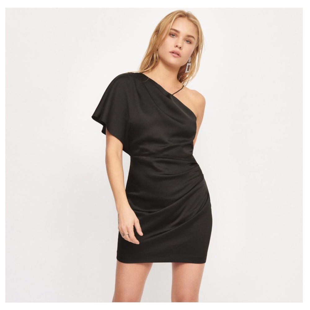 Like-New DYNAMITE Satin One Shoulder Dress